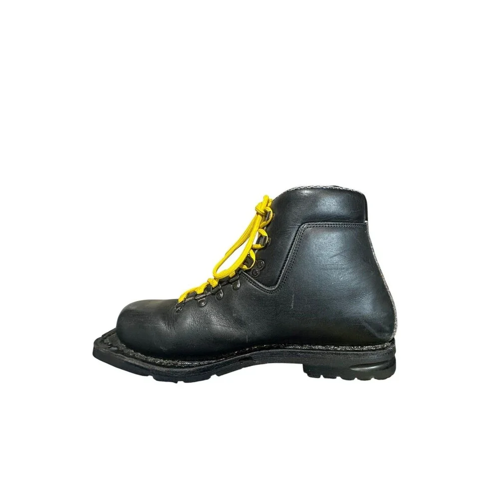 Vintage Asolo Alaska Boots Mens Size 12 Black Leather Vibram Sole Hiking 90s